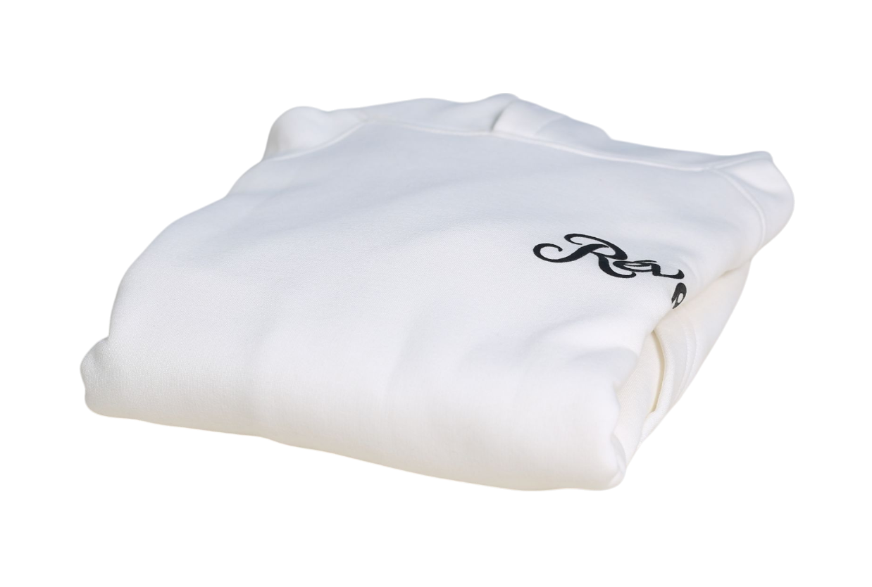 white premium hoodie