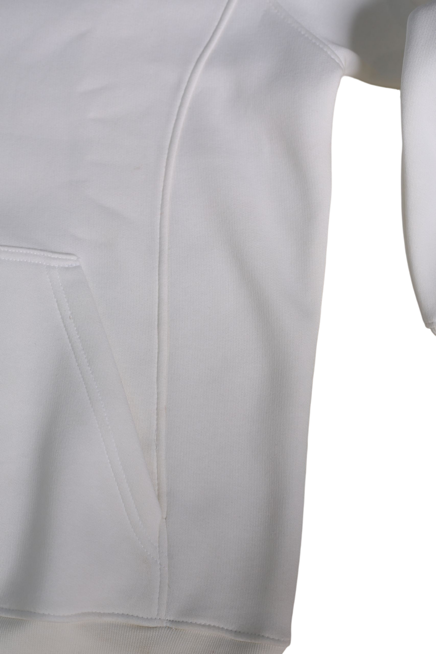white premium hoodie