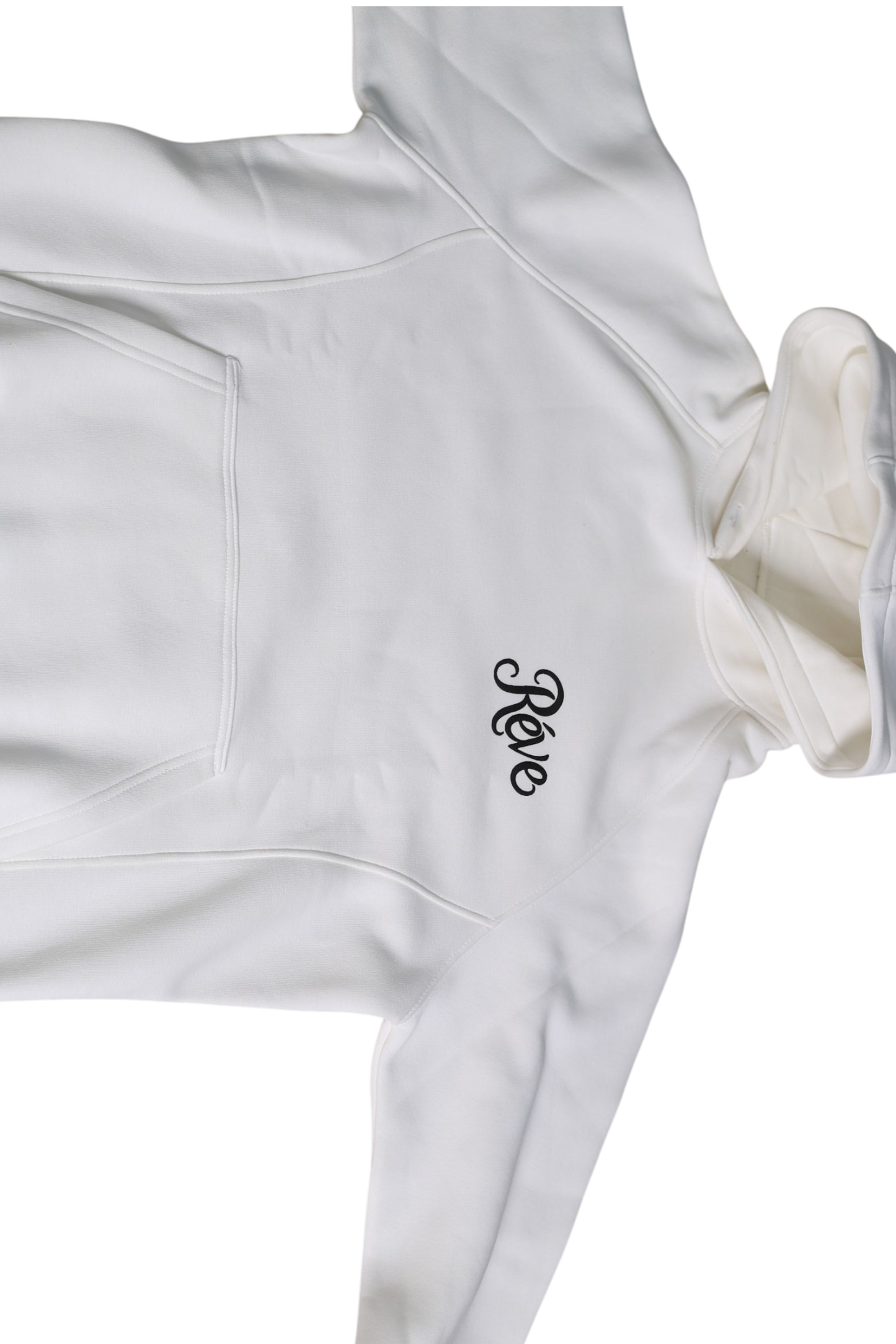 white premium hoodie