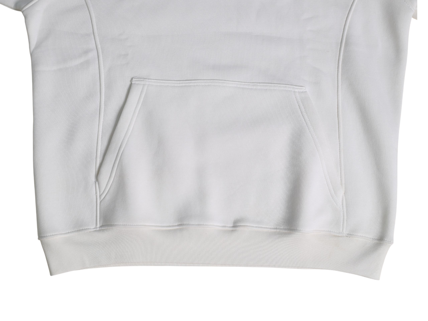 white premium hoodie